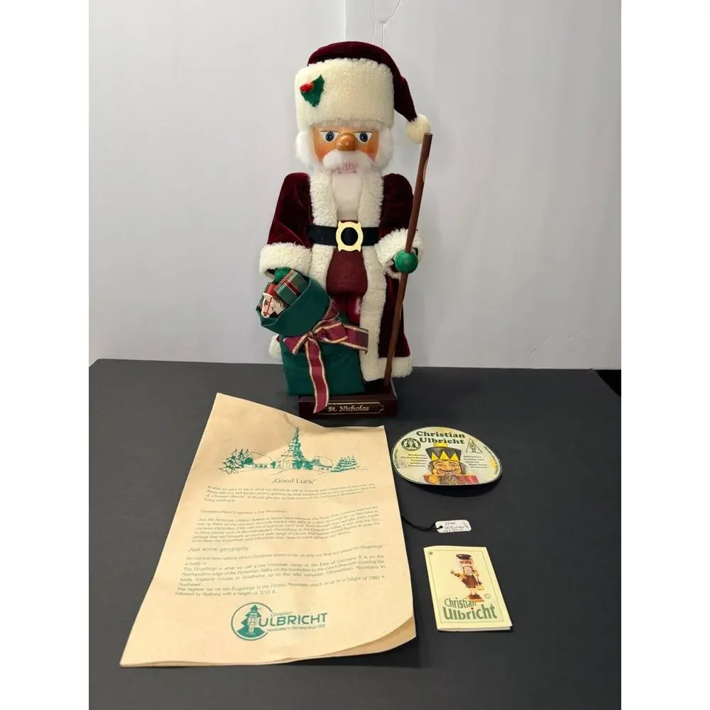 Christian Ulbricht St Nicholas Nutcracker 2004 Signed LE 738/1500 Germany 75th
